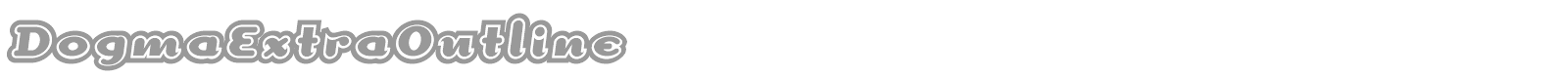 DogmaExtraOutline font preview